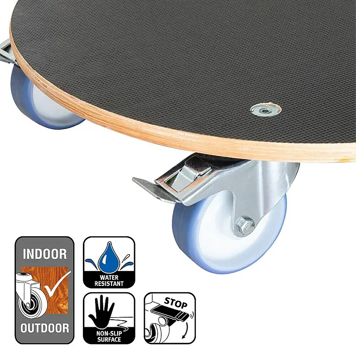 Gardol Pflanzenroller XXL Grip - Rund, Max. Belastung: 300 kg - Skizze