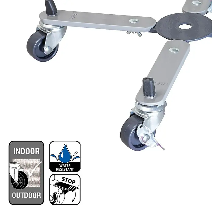Gardol Pflanzenroller Sunline Basic - Stahl, Max. Belastung: 100 kg - Skizze