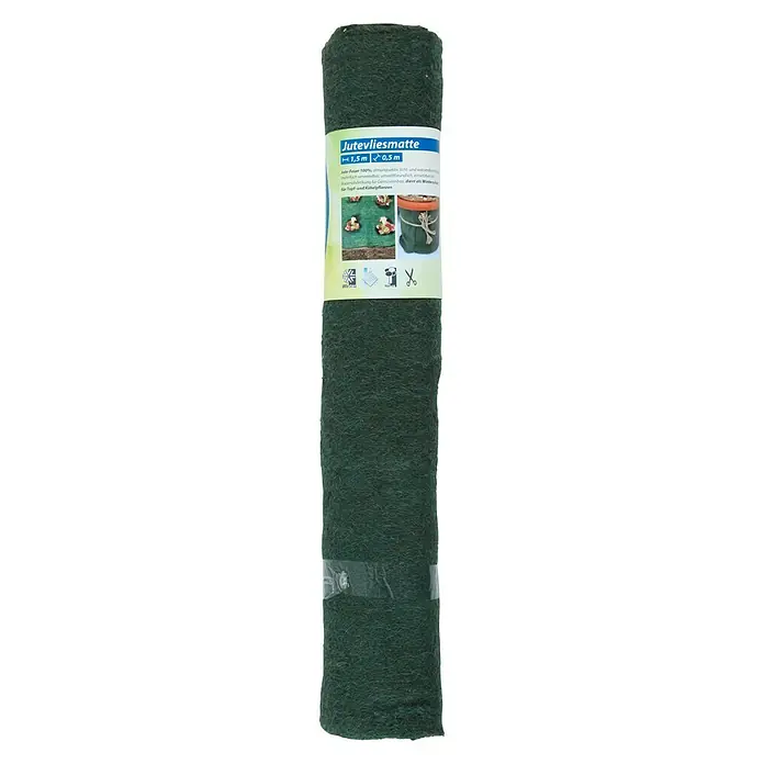 Floraworld Classic Jutevliesmatte - Grün, Länge: 150 cm - Vorderansicht