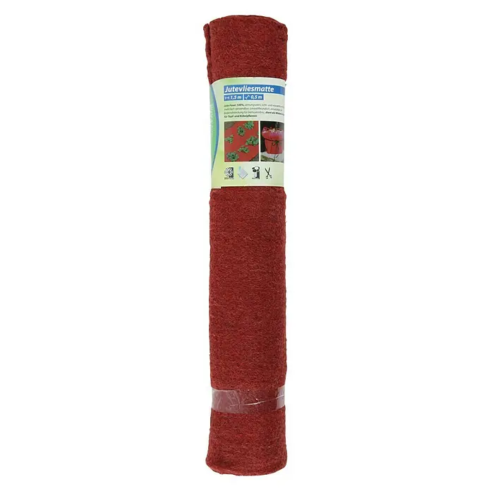 Floraworld Classic Jutevliesmatte - Rot, Länge: 150 cm - Vorderansicht