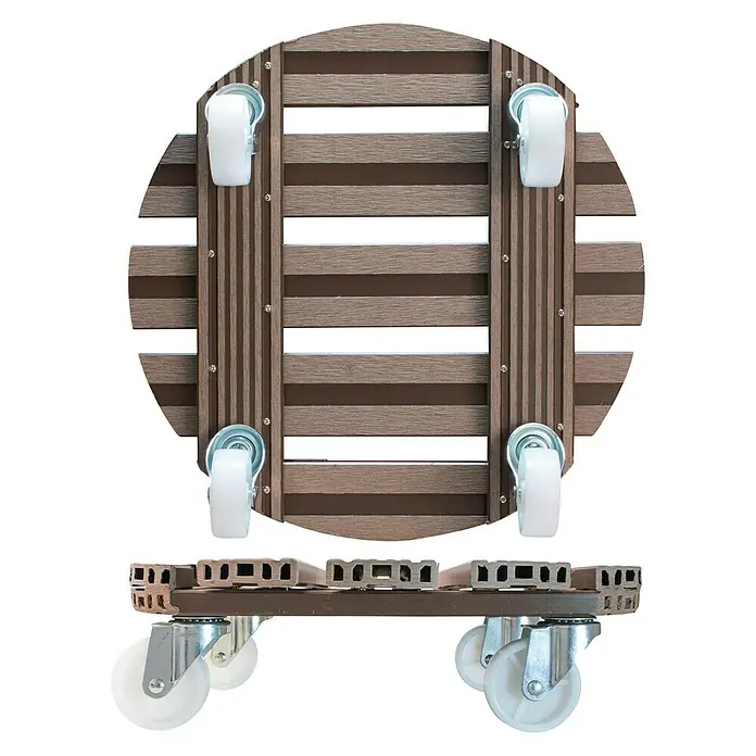 Gardol Pflanzenroller - WPC, Taupe, Max. Belastung: 150 kg - Ansicht von unten