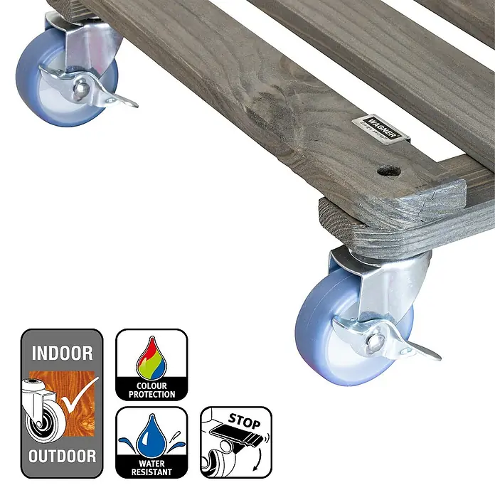Gardol Pflanzenroller Concrete - Max. Belastung: 200 kg - Detailaufnahme