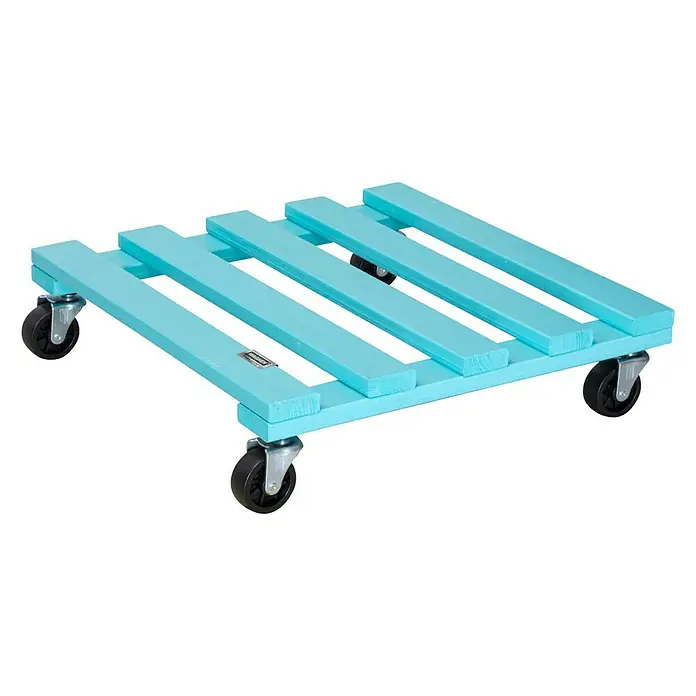 Wagner System Pflanzenroller - 9,5 x 38 cm, Blau, Max. Belastung: 120 kg, Durchmesser Rolle: 47 mm - Diagonale Ansicht