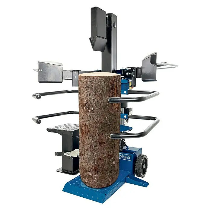 Scheppach Holzspalter Compact 8T - Spaltkraft: 7,95 t, 3.500 kW, 400 V - Diagonale Ansicht