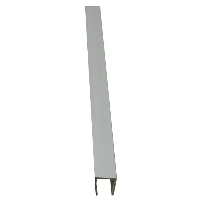 Sichtschutz-Abdeck-U-Profil - Silber, 150 cm - Diagonale Ansicht