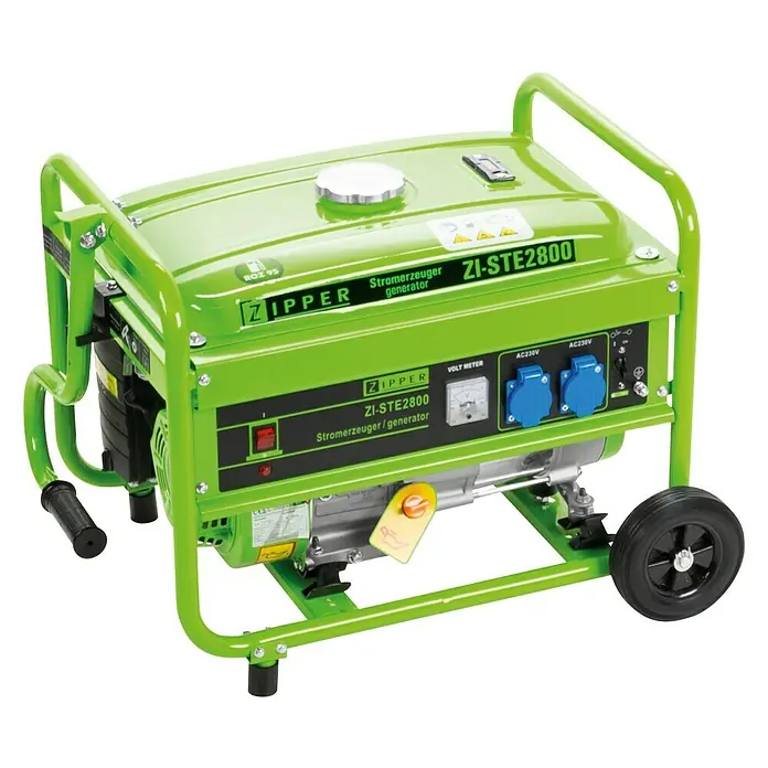 Zipper Stromerzeuger ZI-STE2800 - 2.800 W, Tankvolumen: 15 l, 4 kW - Diagonale Ansicht