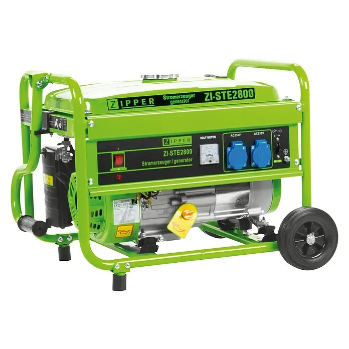 Zipper Stromerzeuger ZI-STE2800 - 2.800 W, Tankvolumen: 15 l, 4 kW - Diagonale Ansicht