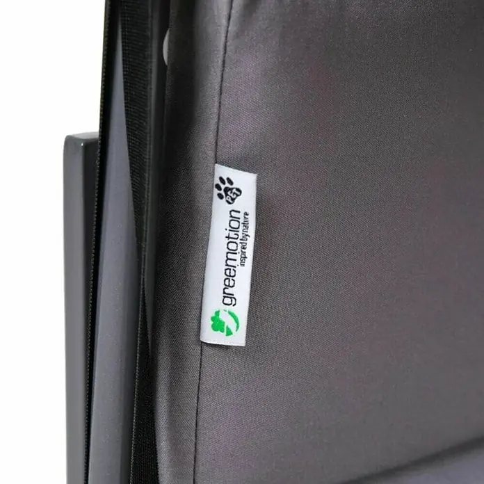 Ležaj za pse s krovom - 70 x 65 x 65 cm, Aluminij, Sive boje - Detaljan prikaz