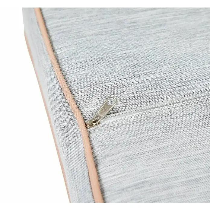Ležaj za pse - 96 x 67 x 16 cm, Poliester, Sivo-smeđe boje - Detaljan prikaz