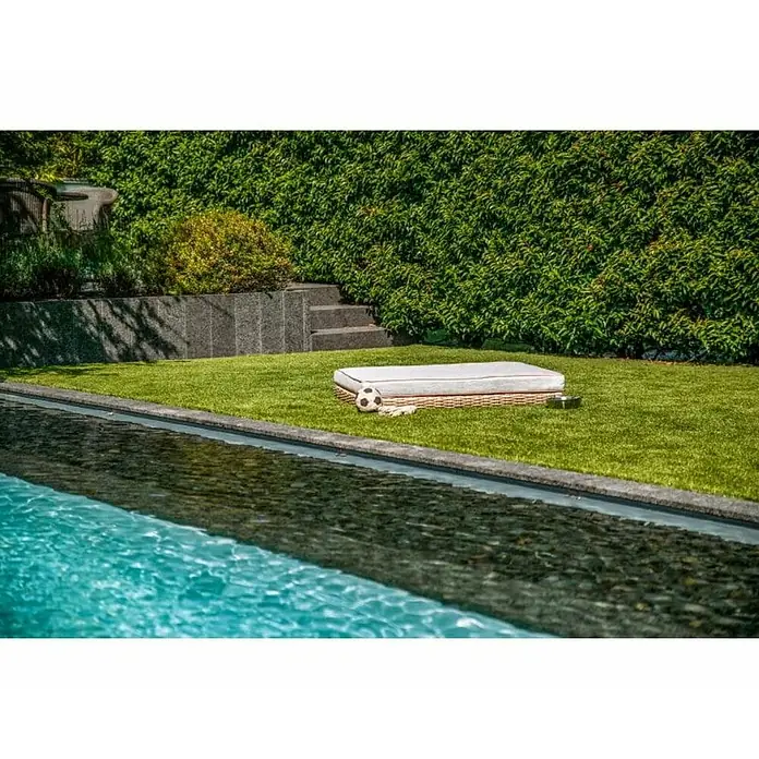 Ležaj za pse - 96 x 67 x 16 cm, Poliester, Sivo-smeđe boje - Živopisni prikaz