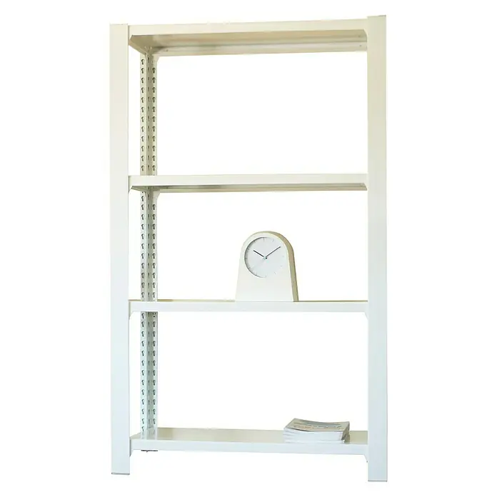 Simonrack Simonoffice Estantería para archivadores Officlick Wood Inicial - L x An x Al: 40 x 90 x 150 cm, Capacidad de carga: 200 kg/balda, Número de baldas: 4 ud., Blanco - Producto en uso