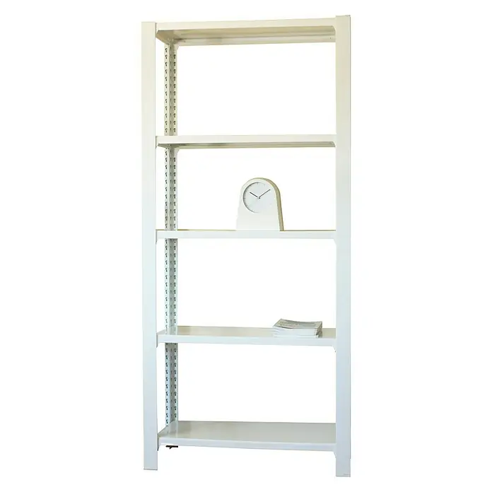 Simonrack Simonoffice Estantería para archivadores Officlick Wood Inicial - L x An x Al: 30 x 90 x 210 cm, Capacidad de carga: 200 kg/balda, Número de baldas: 5 ud., Blanco - Producto en uso