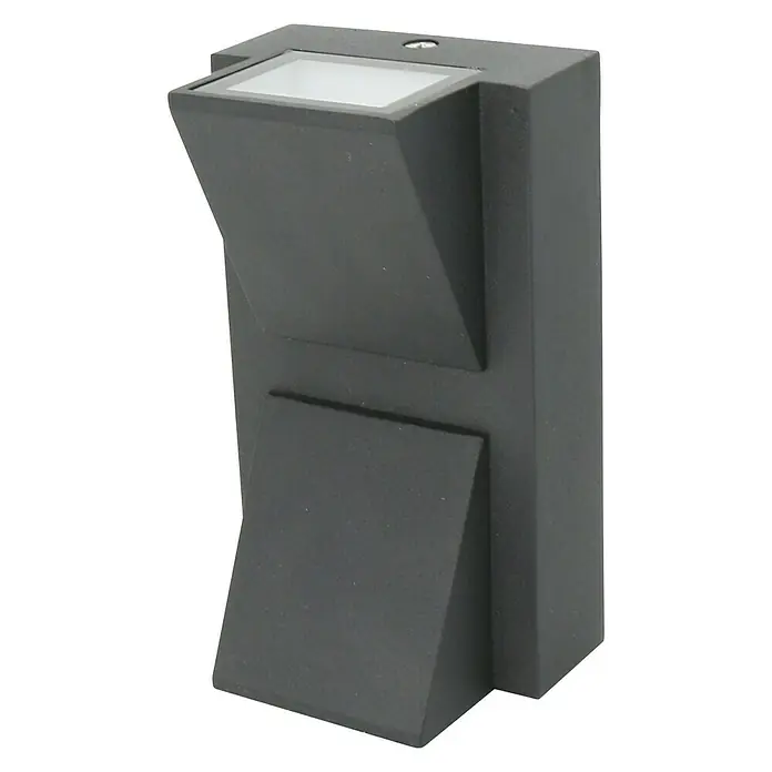 Ferotehna Vanjska zidna LED svjetiljka Berlin - 81 x 63 x 142 mm, Antracit, IP54 - Dijagonalni pogled