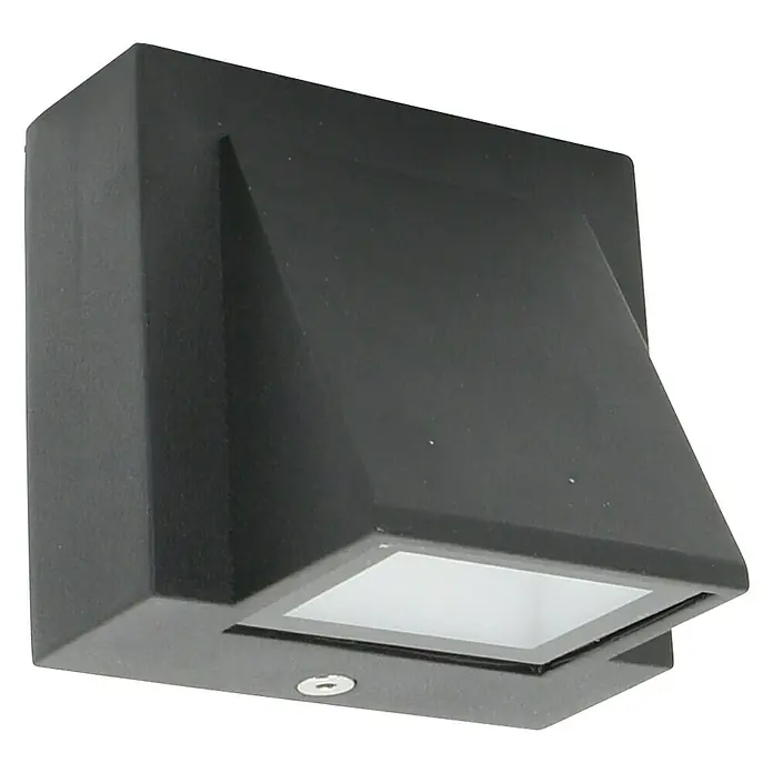 Ferotehna Vanjska zidna LED svjetiljka Down - 76 x 81 x 63 mm, Antracit, IP54 - Dijagonalni pogled
