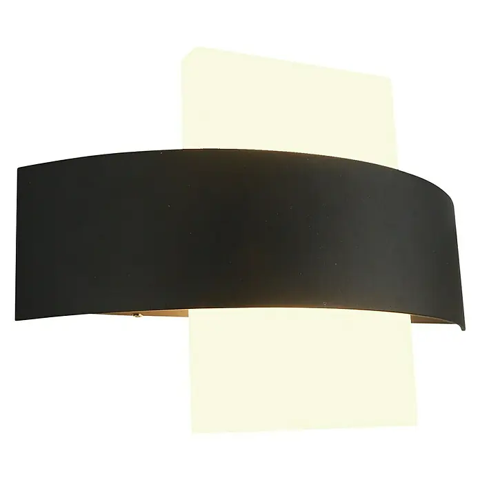 Ferotehna Vanjska zidna LED svjetiljka Clara - 61 x 60 x 229 mm, Crne boje, IP44 - Dijagonalni pogled