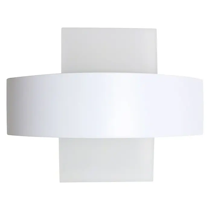 Ferotehna Vanjska zidna LED svjetiljka Clara - 61 x 60 x 229 mm, Bijele boje, IP44 - Pogled sprijeda