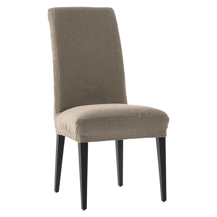 Funda para silla pack 2 con respaldo Vesta - 1 plaza, 70 x 50 cm, Lino - Vista angular