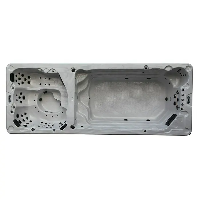 Denform Hidromasaje para exterior SwimSpa II - 594 x 228 x 137 cm, 7.300 l, Apto para: 6 personas - Vista descendente