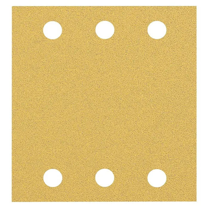Bosch Expert Schleifblätter C470 - Körnung: 80, 115 x 107 mm, Klettbefestigung, 10 Stk. - Ansicht von oben
