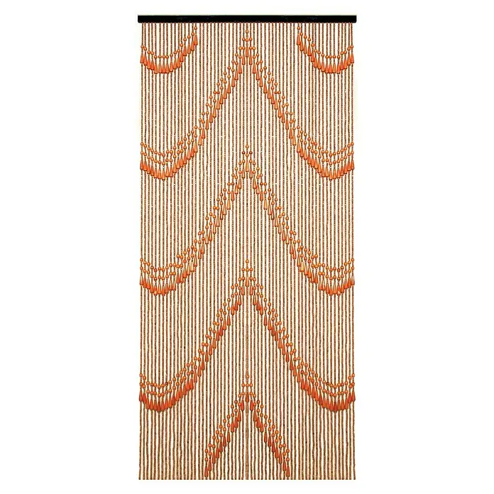 Cortina para puerta Oriental Madras - Beige/Marrón, An x Al: 90 x 200 cm - Vista frontal