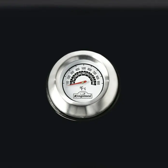 Kingstone Kogelbarbecue Bullet 57 - Zwart, Hoofdgrilloppervlak: Ø 57 cm - Close-up