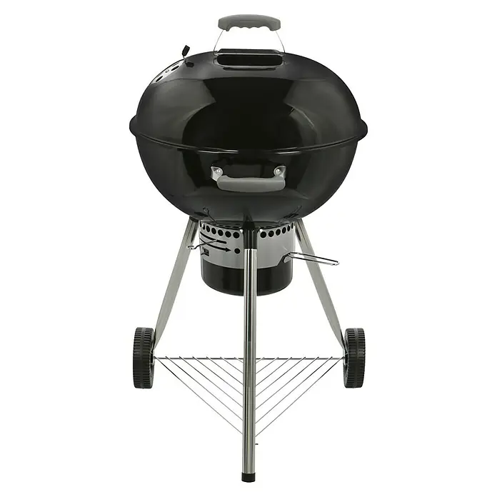 Kingstone Kogelbarbecue Bullet 57 - Zwart, Hoofdgrilloppervlak: Ø 57 cm - Vooraanzicht