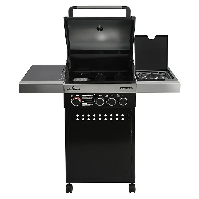 Grillstar Gasgrill Atlanta II 350-1 - Anzahl Brenner: 3, Hauptgrillfläche: 50 x 41,5 cm, 12 kW - Vorderansicht