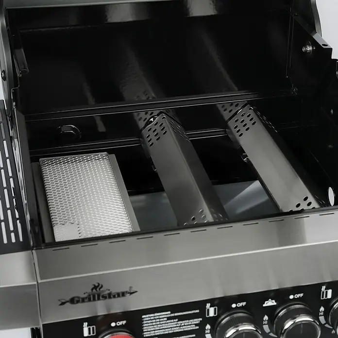 Grillstar Gasgrill Atlanta II 350-1 - Anzahl Brenner: 3, Hauptgrillfläche: 50 x 41,5 cm, 12 kW - Detailaufnahme
