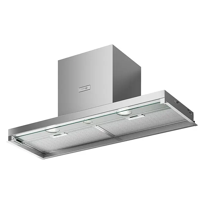 Turboair Campana integrable Facile - Ancho: 119,4 cm, Potencia de aire máx.: 620 m³/h, Acero inoxidable - Vista angular