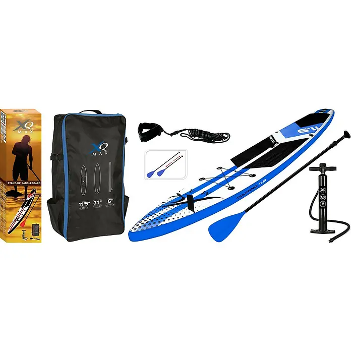 Paddle surf XQMax Touring - L x An x Al: 350 x 79 x 15 cm, Carga útil: 150 kg, Hinchable - Vista angular