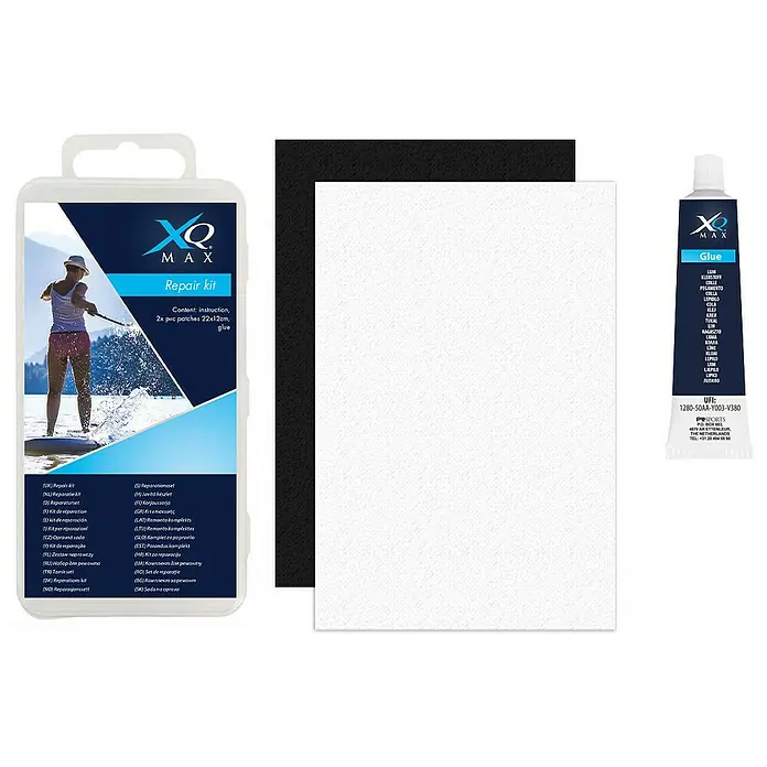 Kit de reparación XQMax - Apto para: Tablas Stand Up Paddle, 3 pzs. - Vista frontal