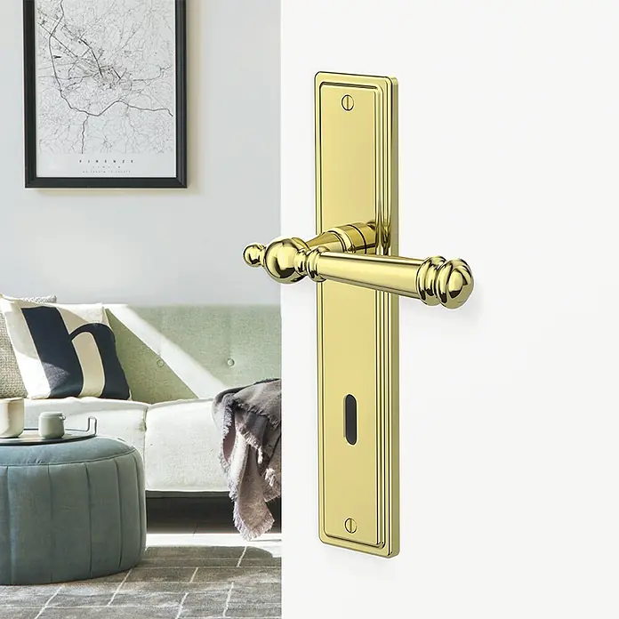 Diamond Doors Zimmertürgarnitur Classic Indiana - Poliert, Buntbart BB - Stimmungsaufnahme