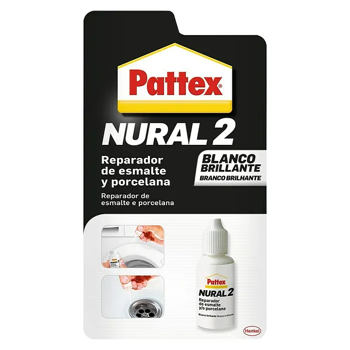 Pattex Reparador de arañazos de esmalte y porcelana Nural 2 - 20 ml - Vista frontal