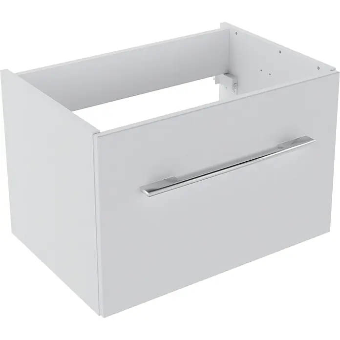 Camargue Stella Waschtischunterschrank - 59,2 x 40,8 x 39 cm, 1 Schubkasten, Ohne Beleuchtung, Weiß - Linke Seitenansicht