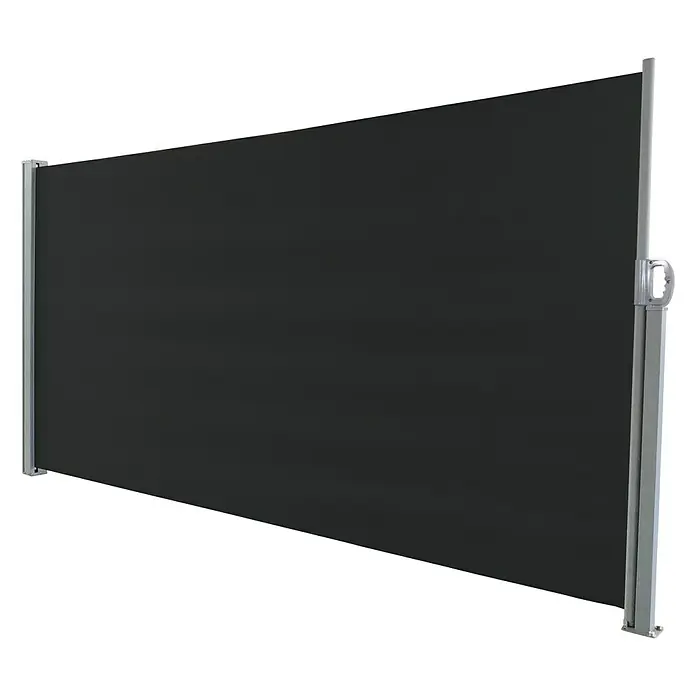 Mobile Seitenmarkise - Anthrazit, L x H: 3 x 1,6 m - Diagonale Ansicht