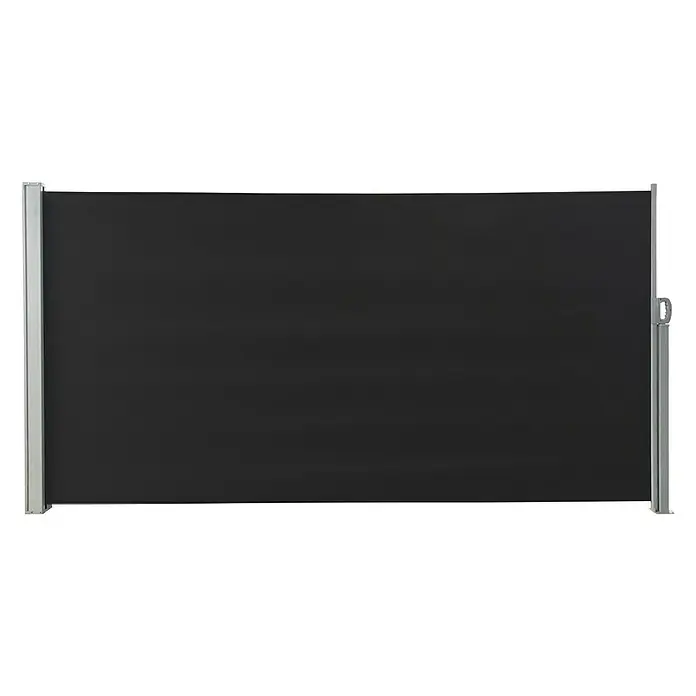 Mobile Seitenmarkise - Anthrazit, L x H: 3 x 1,6 m - Vorderansicht