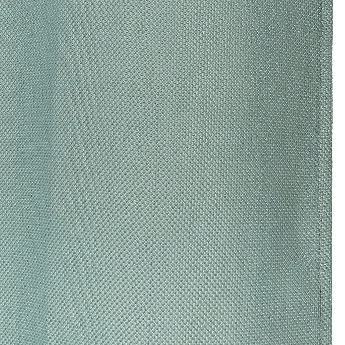Cortina con ollaos Plata Cristel - 140 x 260 cm, 100 % poliéster, Verde - Primer plano