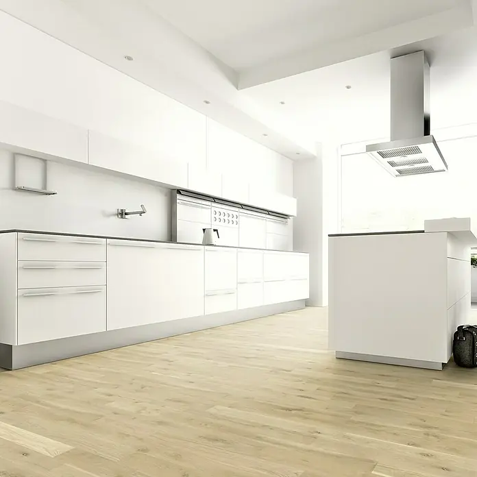 Loevi Massivholzdielen Eiche Natur unbehandelt - 1.800 x 140 x 15 mm, Landhausdiele - Stimmungsaufnahme