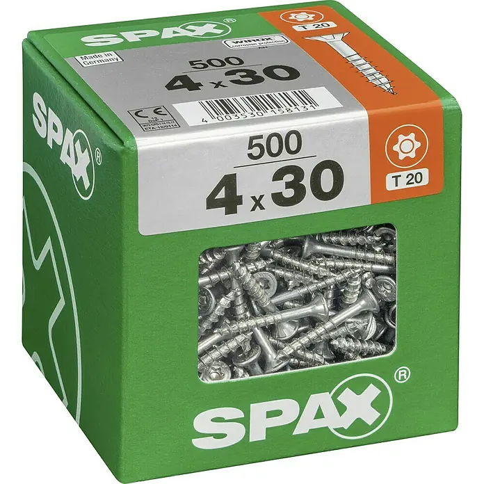 Spax Universalschraube T-Star plus - Ø x L: 4,5 x 40 mm, T-Star plus, 175 Stk. - Linke Seitenansicht