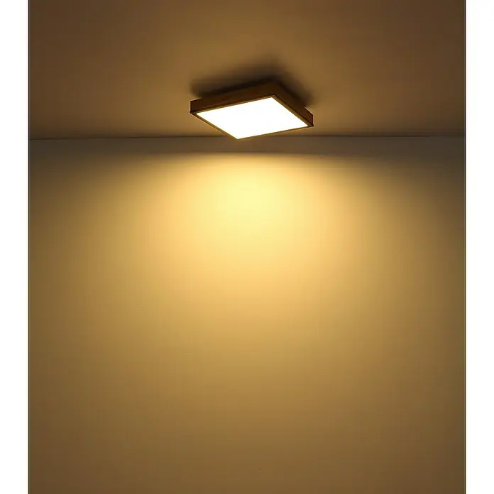 Globo Doro LED-Panel - 24 W, L x B x H: 45 x 45 x 6,5 cm, Braun, Warmweiß - Anwendungsbeispiel