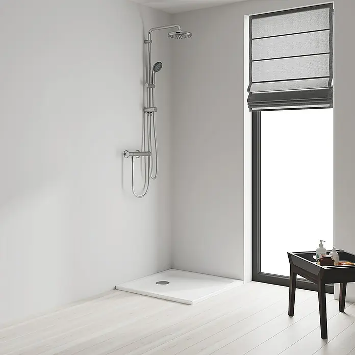 Grohe Vitalio Start Duschsystem - Mit Umsteller, Lochabstand: 62 cm, Anzahl Strahlarten: 2 Stk., Chrom - Stimmungsaufnahme