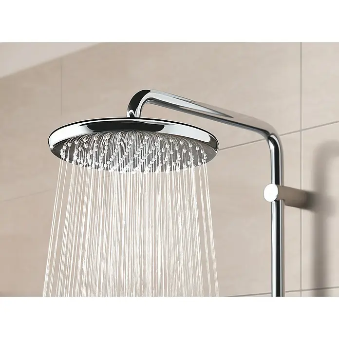 Grohe Vitalio Start Duschsystem 250 - Mit Thermostatarmatur, Lochabstand: 101,6 cm, Anzahl Strahlarten: 2 Stk., Chrom - Detailaufnahme