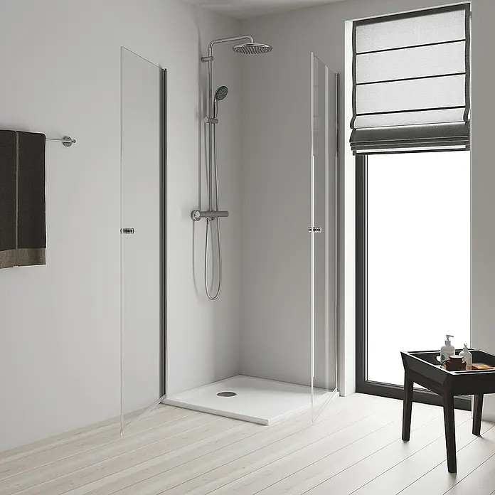 Grohe Vitalio Start Duschsystem 250 - Mit Thermostatarmatur, Lochabstand: 101,6 cm, Anzahl Strahlarten: 2 Stk., Chrom - Stimmungsaufnahme