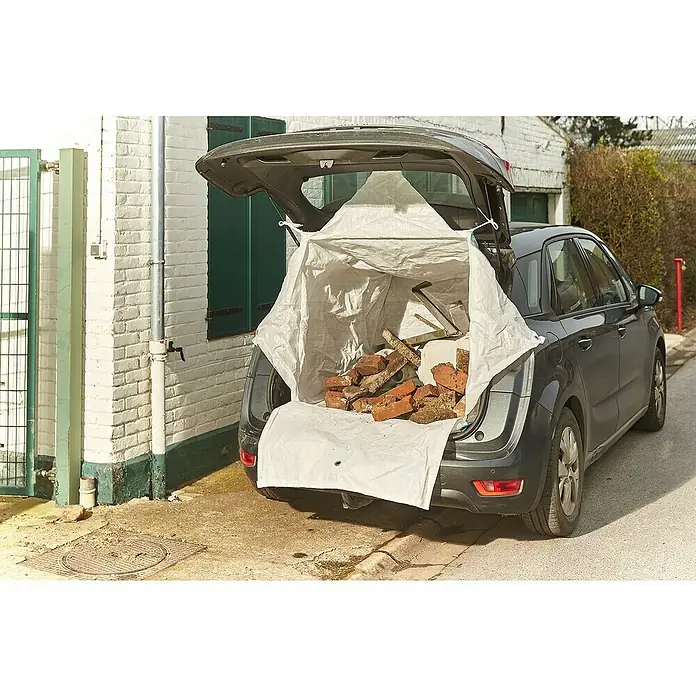 Mottez Big Bag Auto - L x B x H: 140 x 100 x 80 cm, 1.100 l - Anwendungsbeispiel