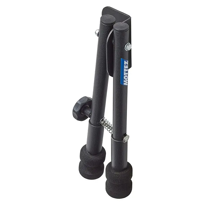 Mottez Fahrrad-Wandhalter - L x B x H: 15,6 x 10,5 x 35,7 cm, Schwarz - Diagonale Ansicht