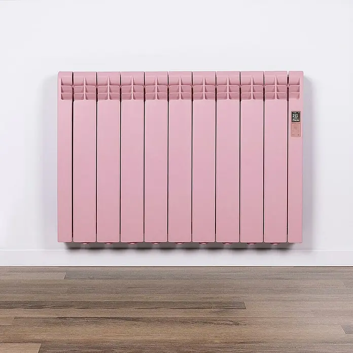 Rointe Emisor térmico RAL - 990 W, Rosa claro, 9,7 x 83,5 x 58,5 cm - Foto ambiente