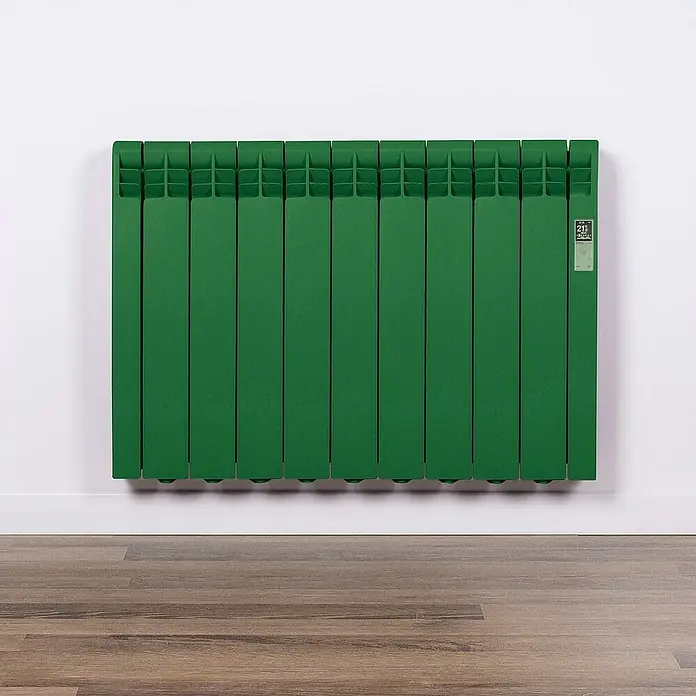 Rointe Emisor térmico RAL - 990 W, Verde perla, 9,7 x 83,5 x 58,5 cm - Foto ambiente