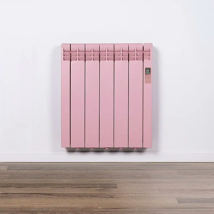 Rointe Emisor térmico RAL - 550 W, Rosa claro, 9,7 x 51 x 58,5 cm - Foto ambiente