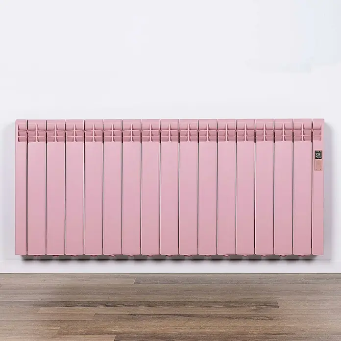Rointe Emisor térmico RAL - 1.600 W, Rosa claro, 9,7 x 132 x 58,5 cm - Foto ambiente