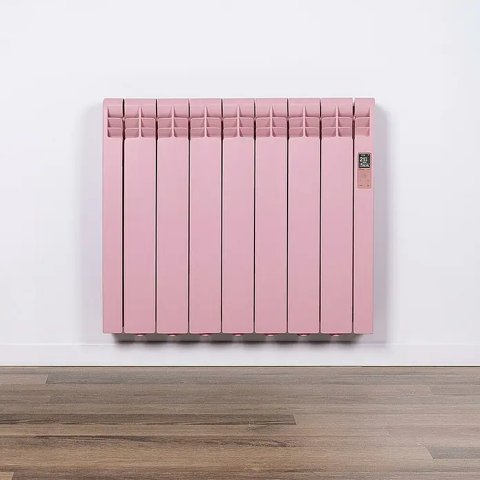 Rointe Emisor térmico RAL - 770 W, Rosa claro, 9,7 x 67,5 x 58,5 cm - Foto ambiente